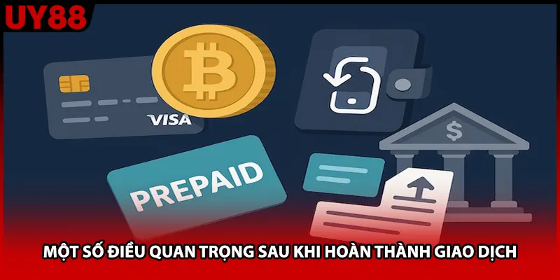 Một số điều quan trọng sau khi hoàn thành giao dịch